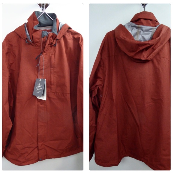 Alpine Design Men’s Altitude Hooded Lightweight Waterproof Rain Jacket NWT - Picture 2 of 12
